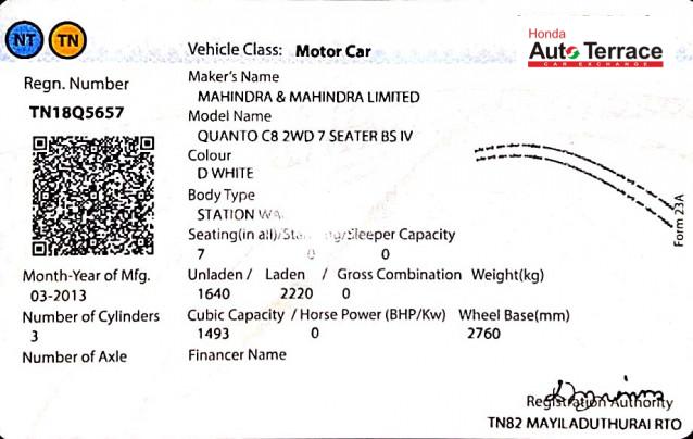 2013 Mahindra&nbsp;Quanto C8