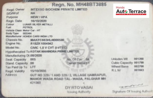 2020 Honda&nbsp;Civic 1.8 V AT