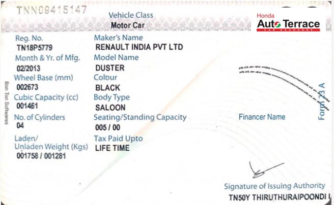 2013 Renault&nbsp;Duster 110PS Diesel RxL